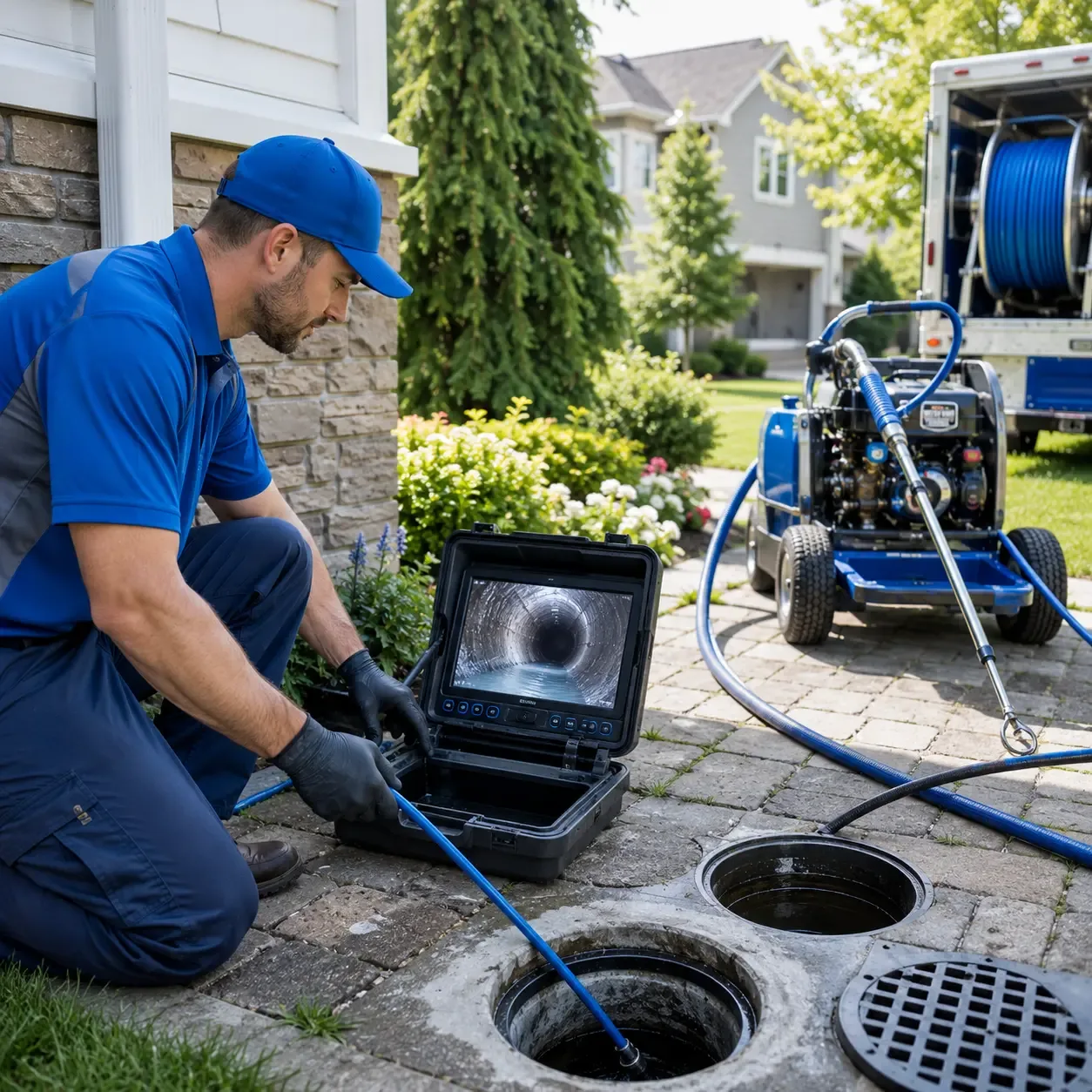 Outdoor drain cleaning professionals serving Farragut, IA