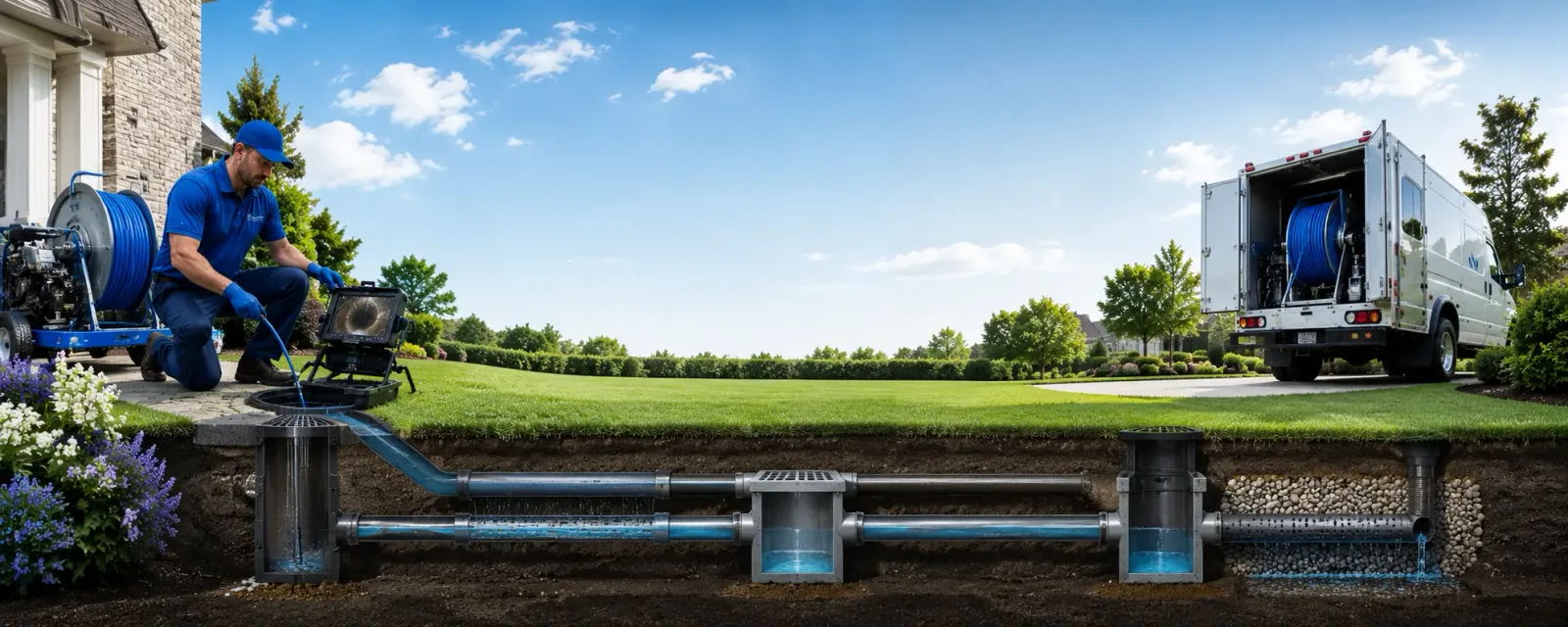 Outdoor drain cleaning information for Farragut, IA